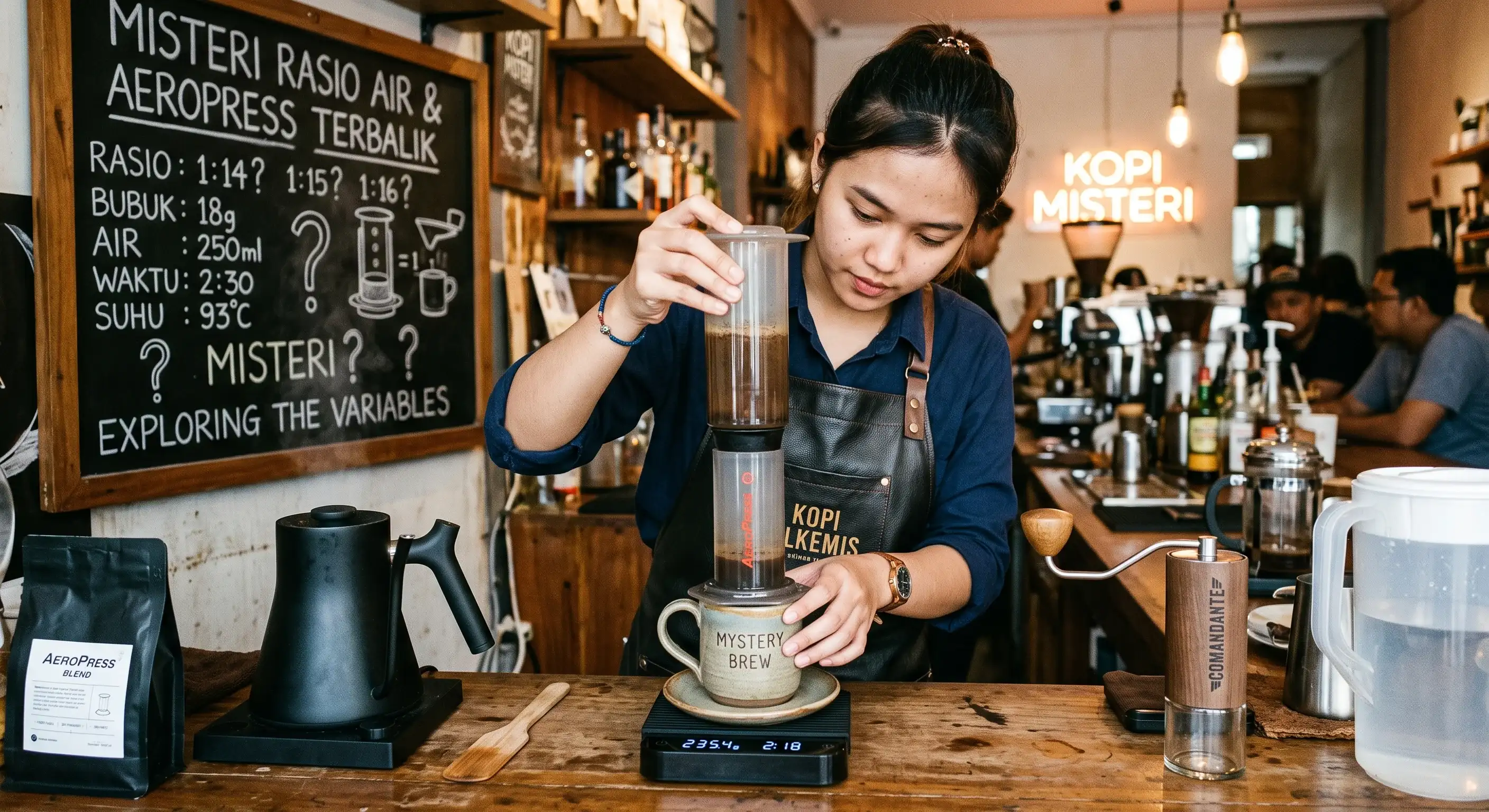 Misteri Rasio Air dan Aeropress Terbalik